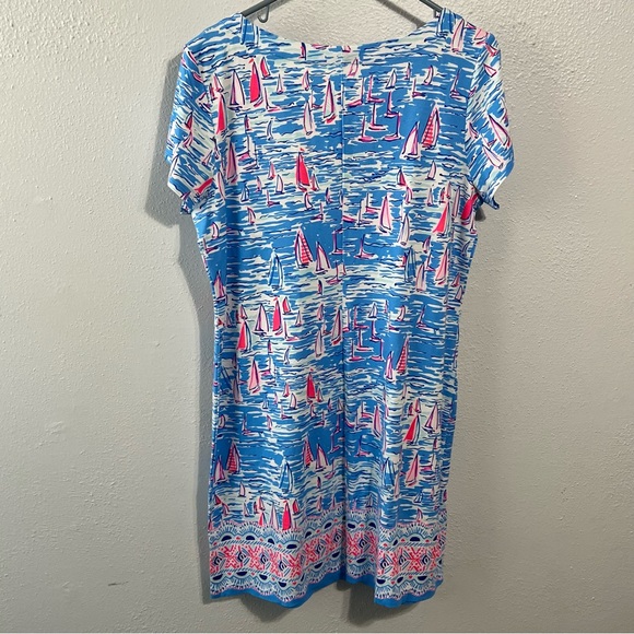NWT Lily Pulitzer Sophiletta sailboat shift dress xl spf 50 - Picture 4 of 12